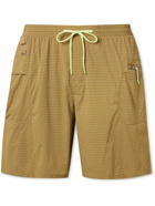 Lululemon - Straight-Leg Checked Shell Cargo Shorts - Brown