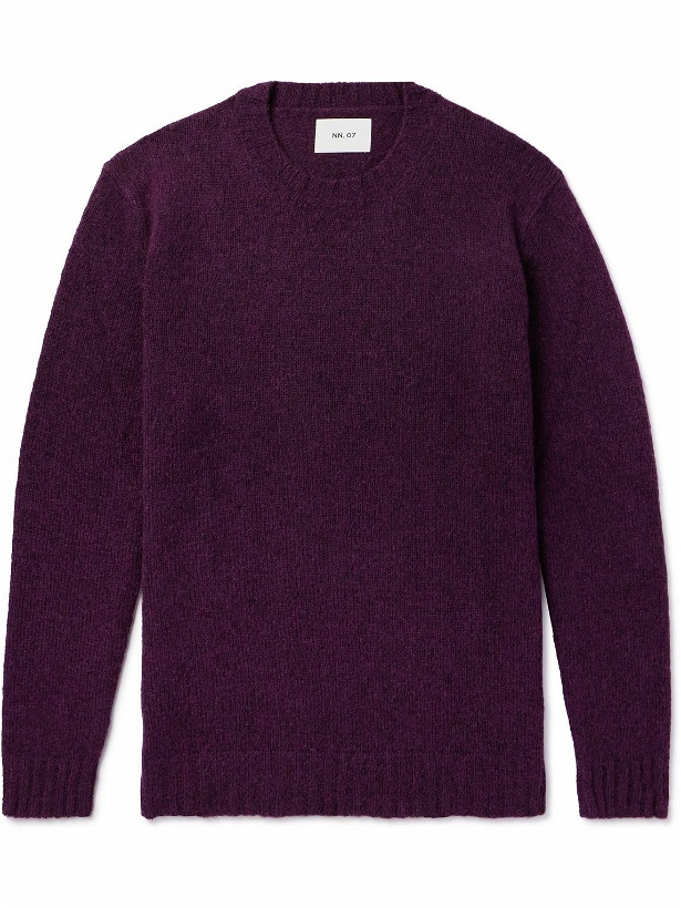 Photo: NN07 - Lee 6598 Merino Wool-Blend Sweater - Purple