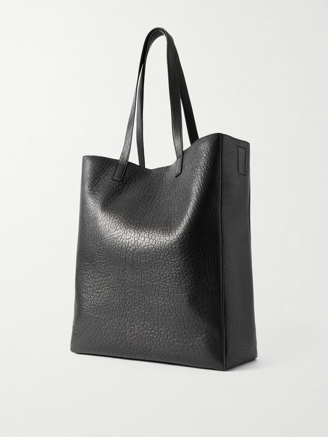SAINT LAURENT - Full-Grain Leather Tote Bag