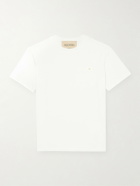Valentino Garavani - VGold Cotton-Jersey T-Shirt - White