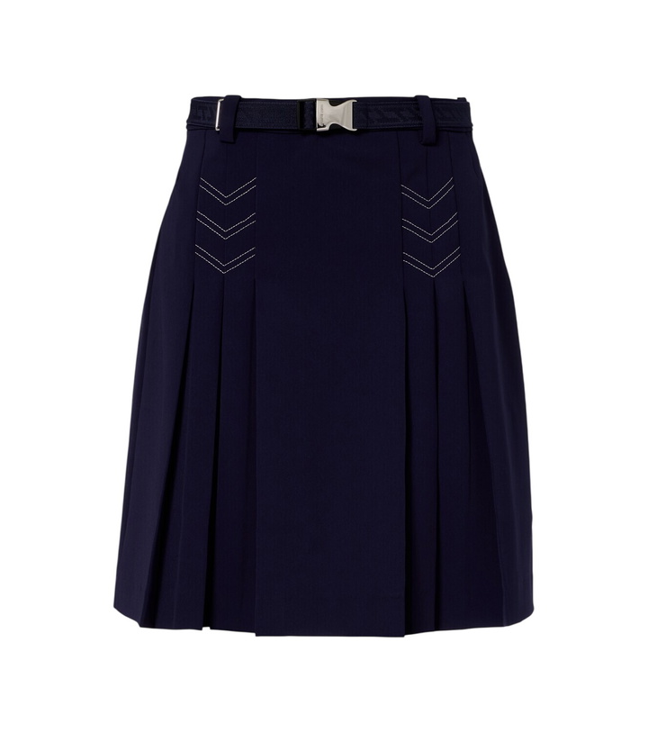 Photo: Tory Burch Belted pleated miniskirt