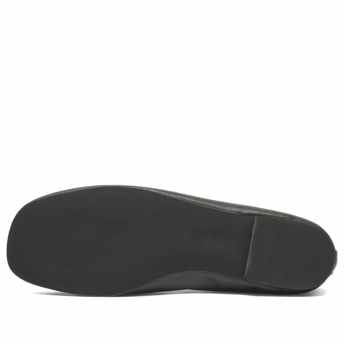 ALOHAS Women's Rosalind Brown Leather Ballet Pumps in Black