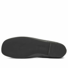 ALOHAS Women's Rosalind Brown Leather Ballet Pumps in Black