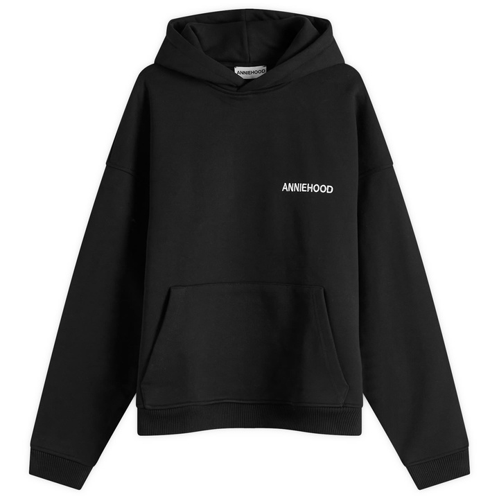 Photo: ANNIE HOOD Men's Logo Hoodie in Black