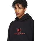 Balenciaga Black Mode Logo Hoodie