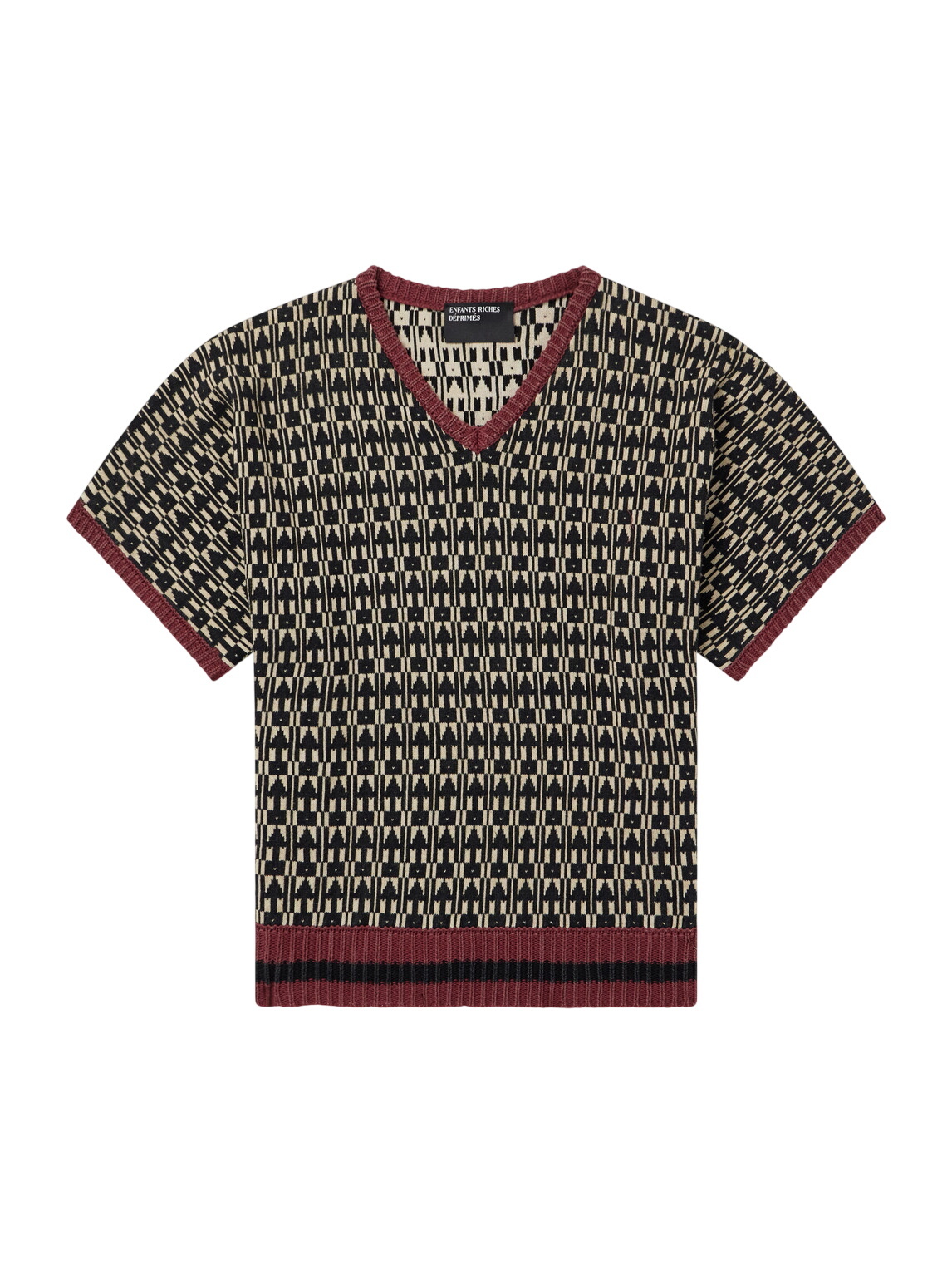 Enfants Riches Déprimés Black Collegiate Stripes Asymmetrical