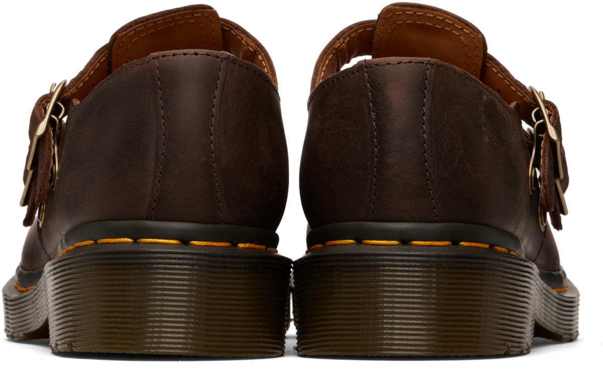 Dr. Martens Brown 8065 Crazy Horse Leather Mary Jane Loafers