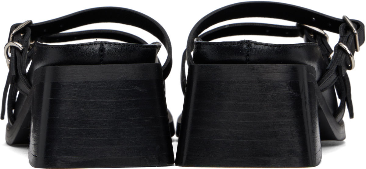 Justine Clenquet Black Andie Mules
