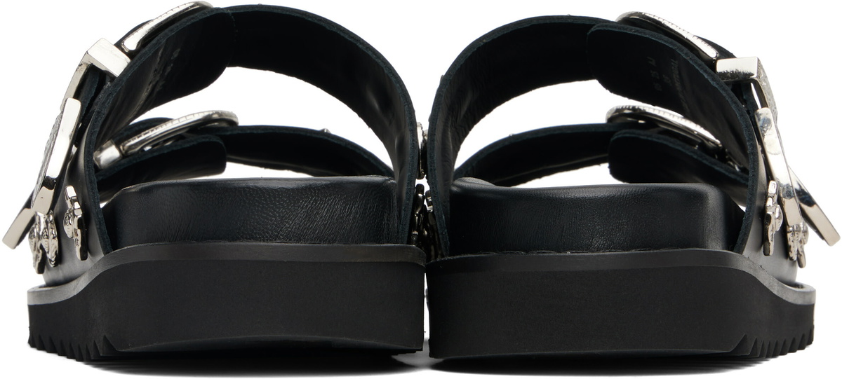 Toga Pulla Black Buckle Sandals
