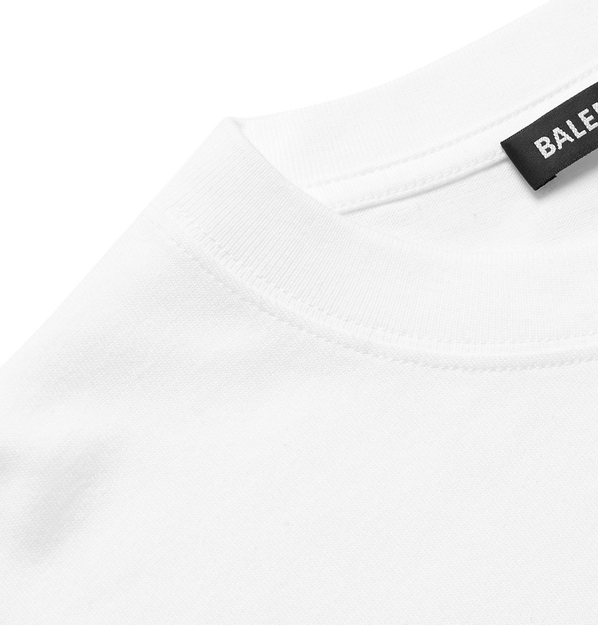 Balenciaga - Logo-Print Cotton-Jersey T-Shirt - White Balenciaga