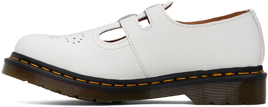 Dr. Martens White 8065 Smooth Leather Mary Jane Loafers Dr. Martens