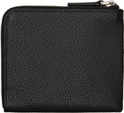 Marni Black 'Marni Mending' Embroidery Zip-Around Wallet