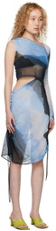 Andersson Bell SSENSE Exclusive Blue Landscapes Midi Dress