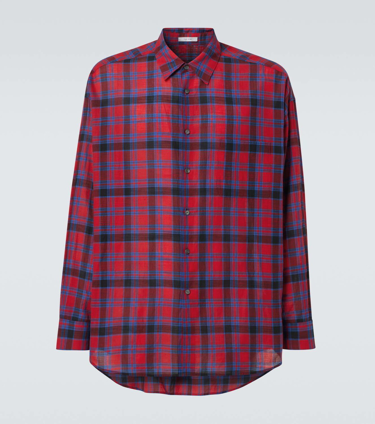 【デイリーに使える】The Row Lancaster チェック柄シャツ The Row Lancaster checked cotton voile shirt The Row