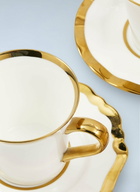 POLSPOTTEN Porcelain Teacup and Saucer Set