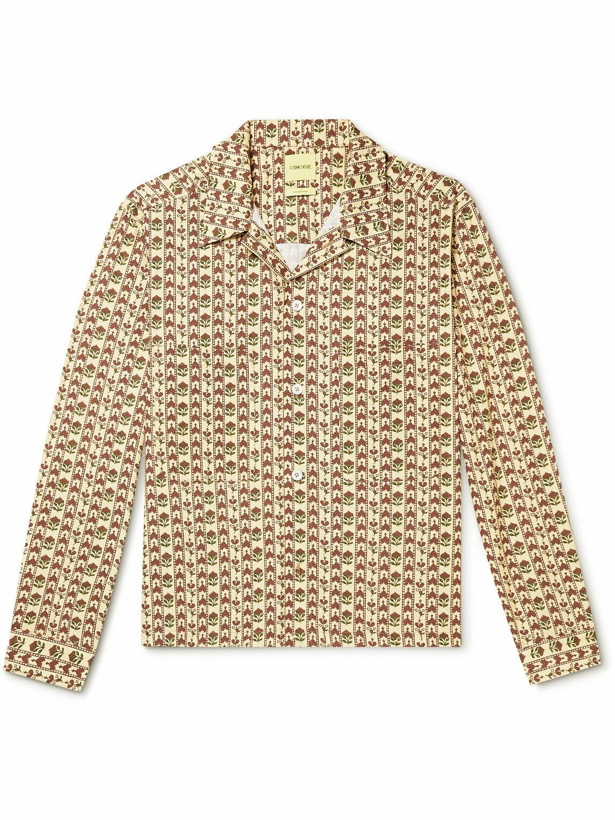 Photo: De Bonne Facture - Camp-Collar Printed Cotton-Voile Overshirt - Neutrals