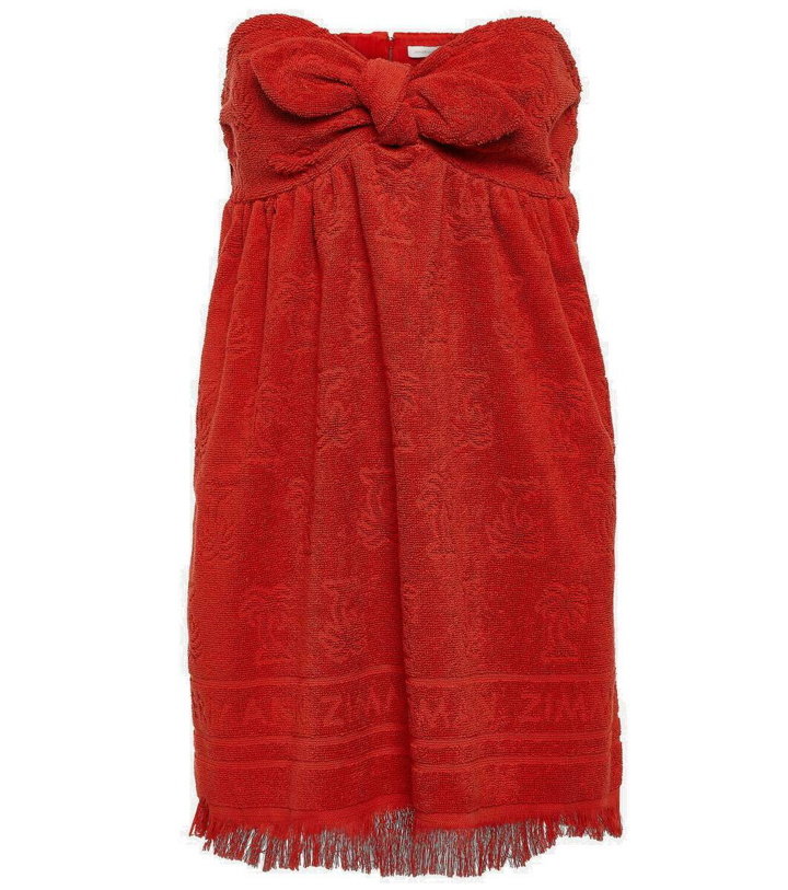 Photo: Zimmermann Alight fringed cotton terry minidress
