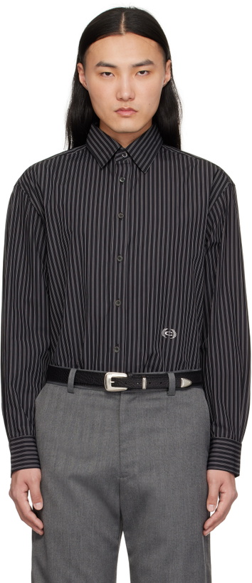 Photo: Commission Black Stripe Banker Shirt