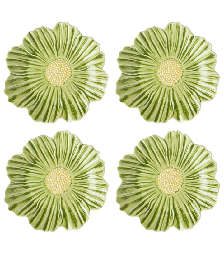 Photo: Bordallo Pinheiro Maria Flor Cosmos set of 4 ceramic plates