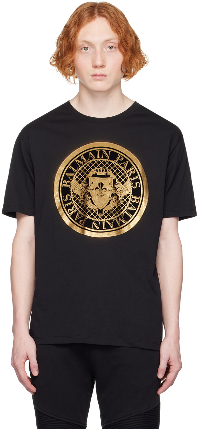 Balmain Black Coin T-Shirt Balmain