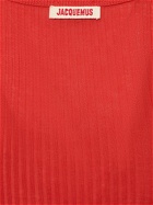 JACQUEMUS - Le Body Caraco Cotton Knit Bodysuit