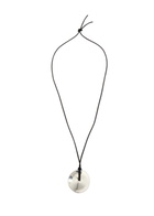 Agmes Cora Suede Cord Necklace - Silver - One Size