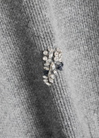 Simkhai Caroline Embellished Wool and Cashmere-blend Jumper Grey