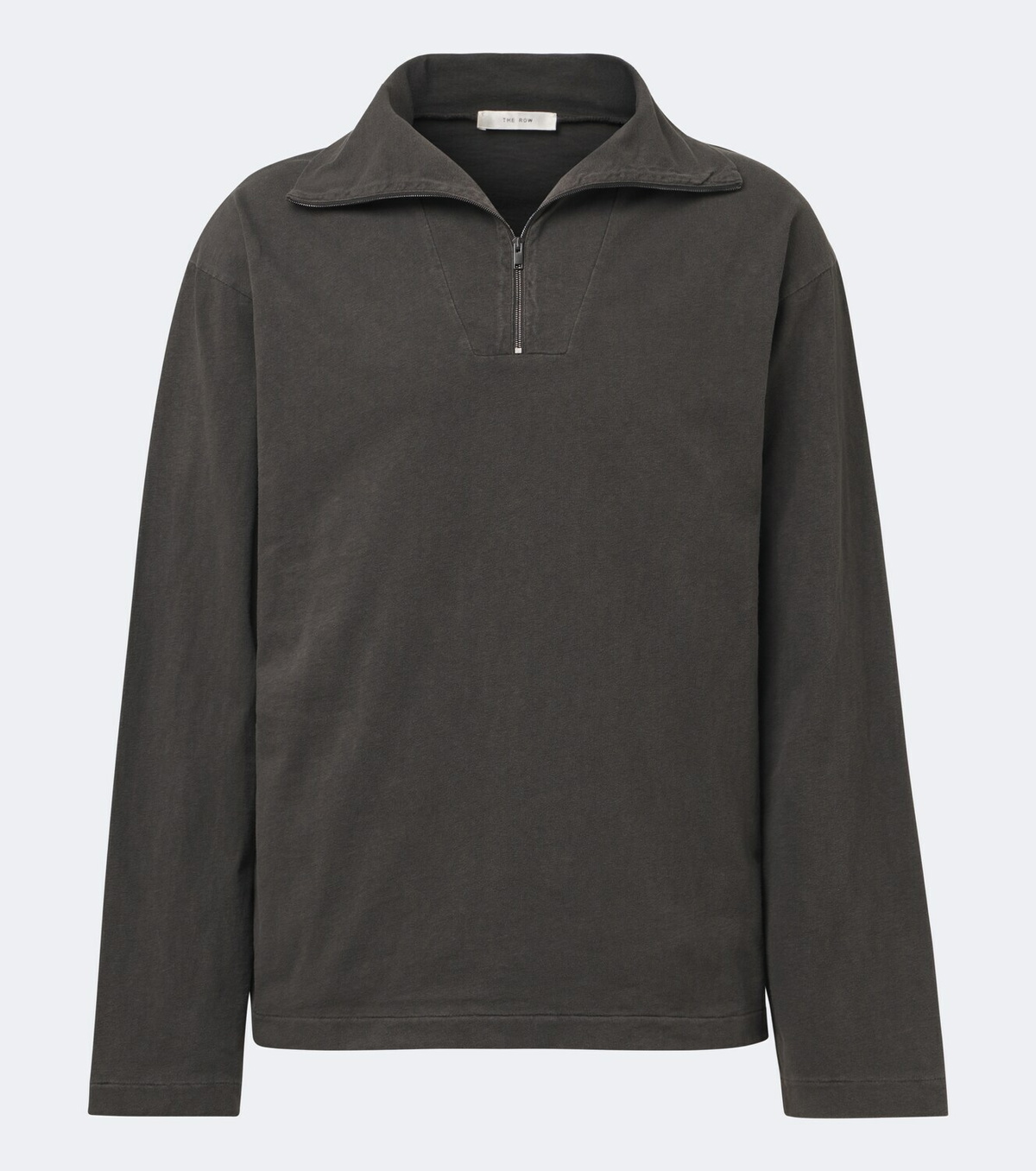 The Row Marcielo cotton half-zip top