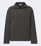 The Row Marcielo cotton half-zip top