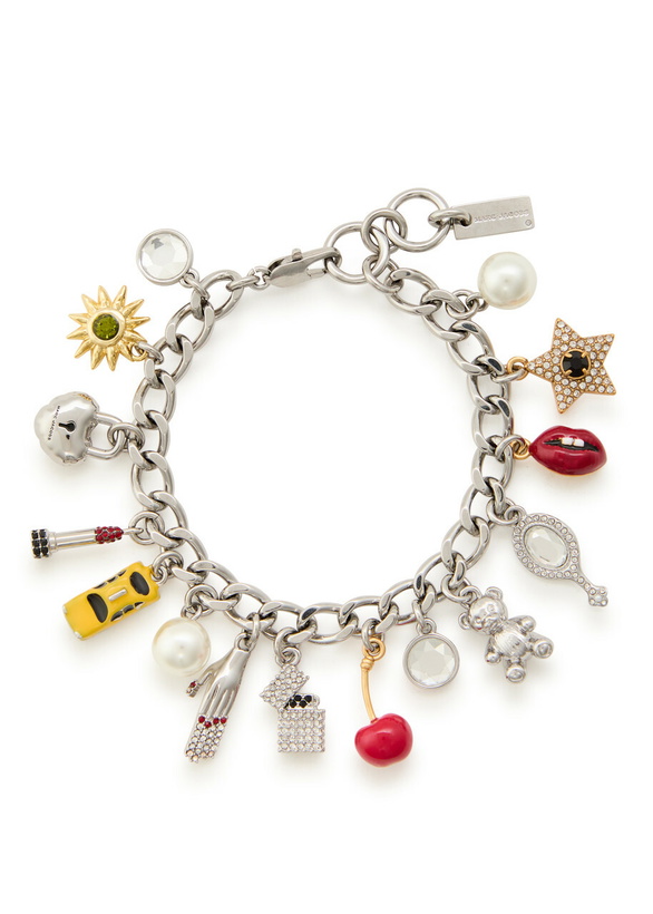 Photo: Marc Jacobs Trinket Charm Plated Brass Bracelet - Silver - One Size