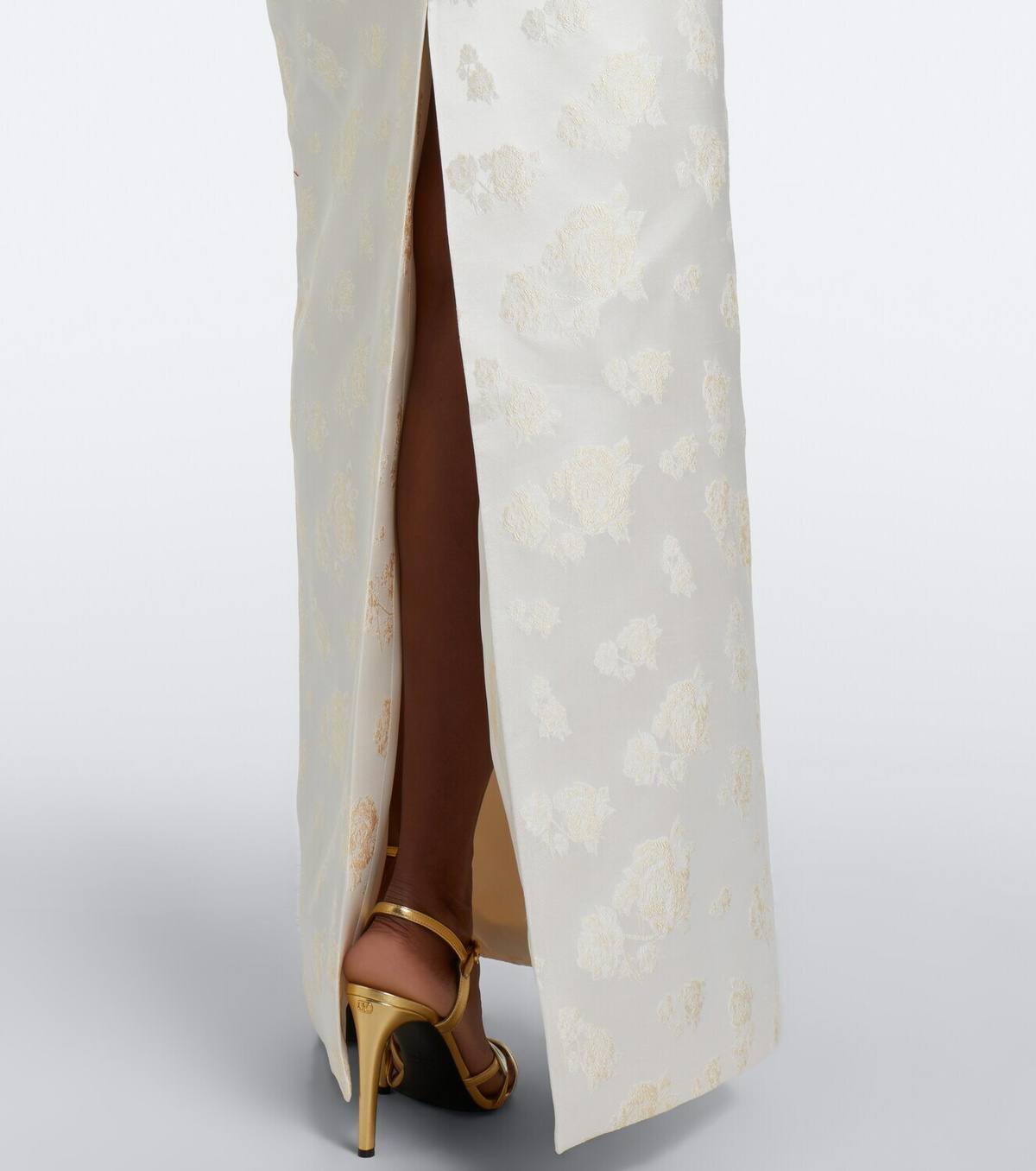 Markarian Bridal Clover brocade bustier gown