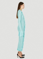 Blumarine Pointelle Knit Frilled Dress