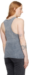 Y/Project Blue Invisible Strap Tank Top