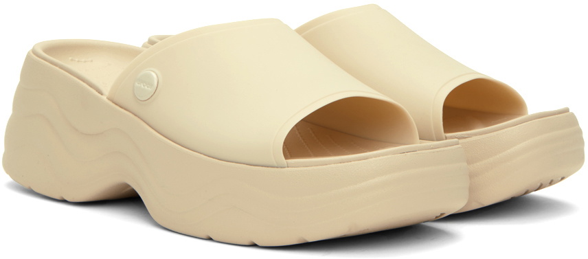 【関税込み】Crocs オフホワイト Skyline スライド Amazon.com | Crocs Skyline Slide Bone 10 M | Slides