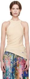 Eckhaus Latta Beige Spiral Tank Top