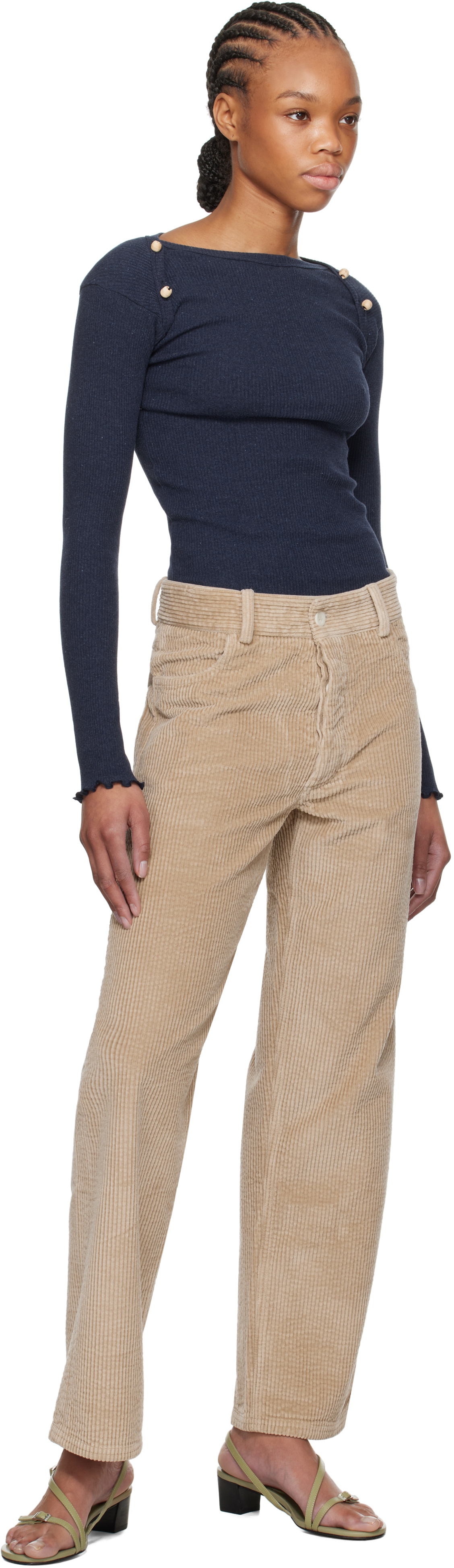Baserange Beige Indre Trousers Baserange