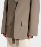 Róhe Deconstructed belted blazer