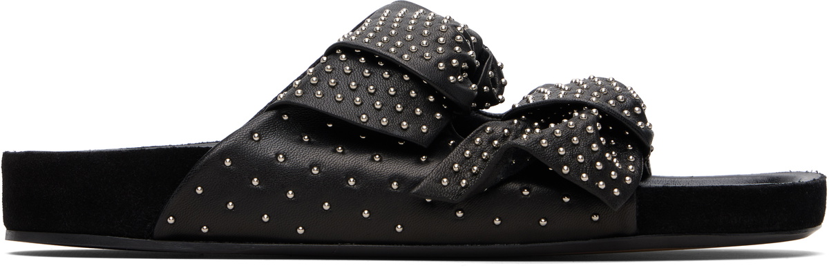 Isabel Marant Black Lennyo Bow Sandals