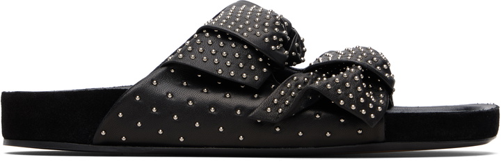 Photo: Isabel Marant Black Lennyo Bow Sandals