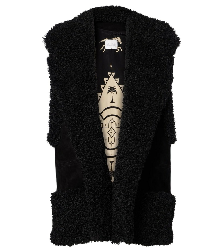 Photo: Johanna Ortiz Shearling-trimmed suede vest