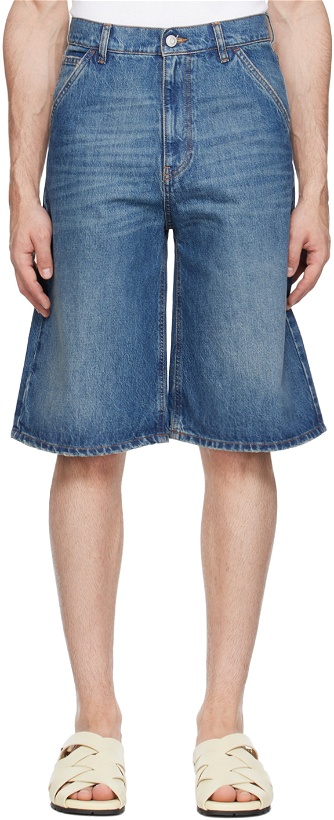 Photo: Coperni Blue Knee-Length Denim Shorts