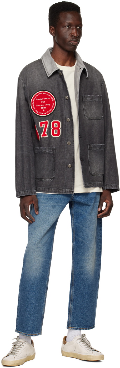 Golden Goose Black Patch Denim Jacket