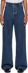 Y/Project Navy Classic Peep Show Jeans