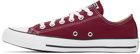 Converse Burgundy Chuck Taylor All Star Low Sneakers