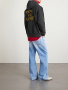 Gallery Dept. - Logo-Print Cotton-Jersey Hoodie - Black