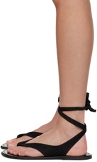 The Row Black Beach Sandals
