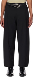 Fax Copy Express Black Structured Tailored Trousers