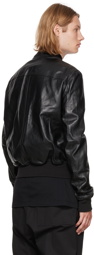 Rick Owens Black Lambskin Leather Jacket