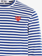 Comme Des Garçons Play   T Shirt Blue   Mens