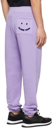 PS by Paul Smith Purple Flocked Happy Lounge Pants